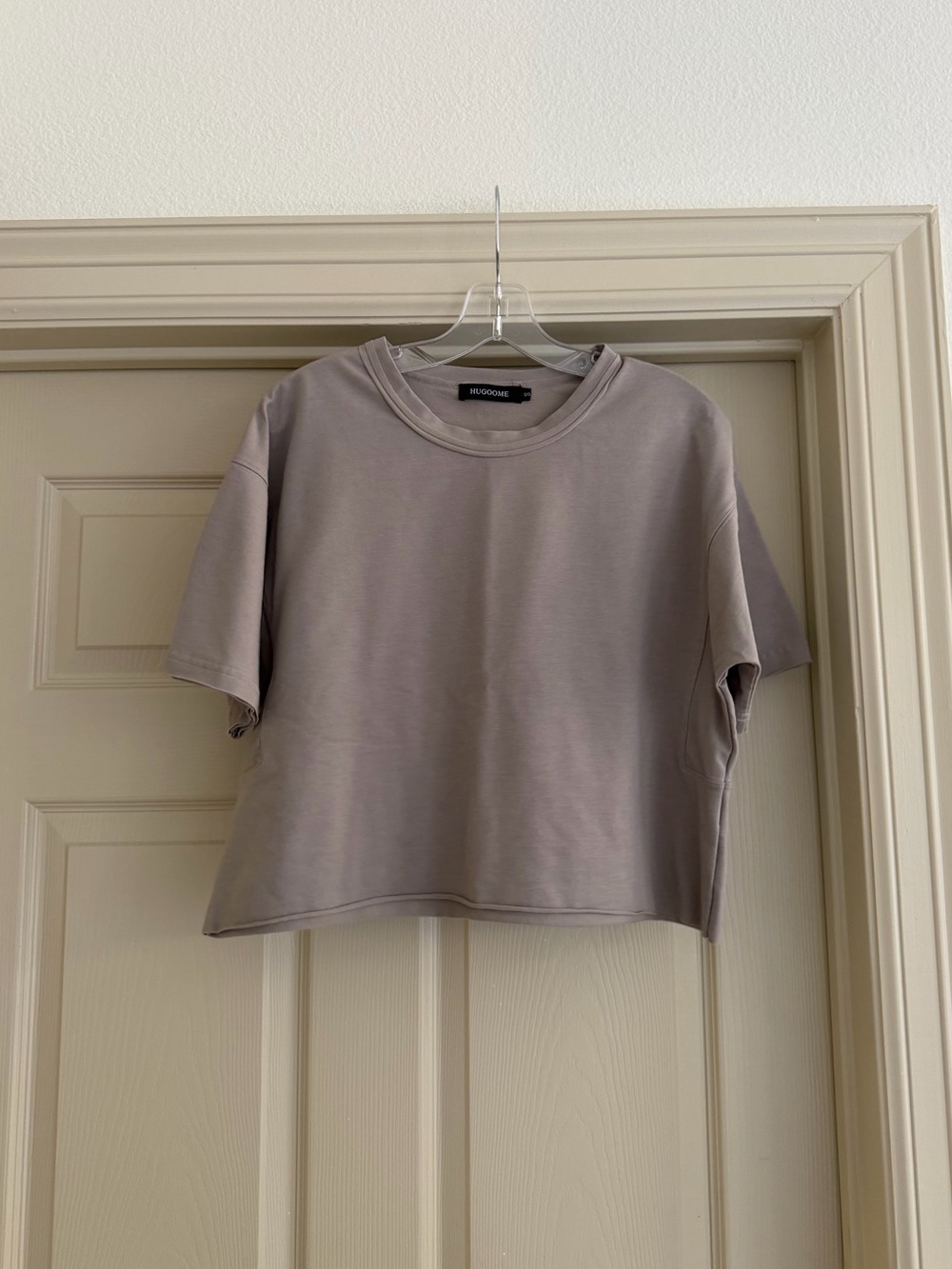 Hugooome Taupe Boxy Tshirt